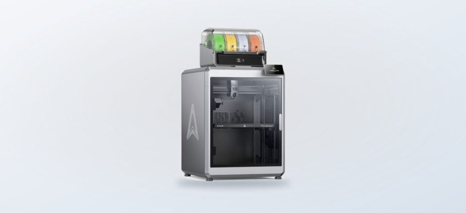 Drukarka Creality K2 Plus Combo na jasnym tle