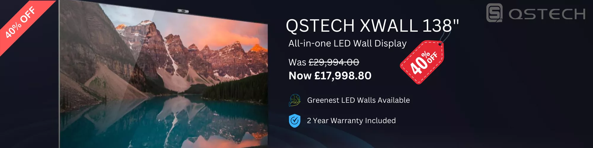 LED wall sale banner