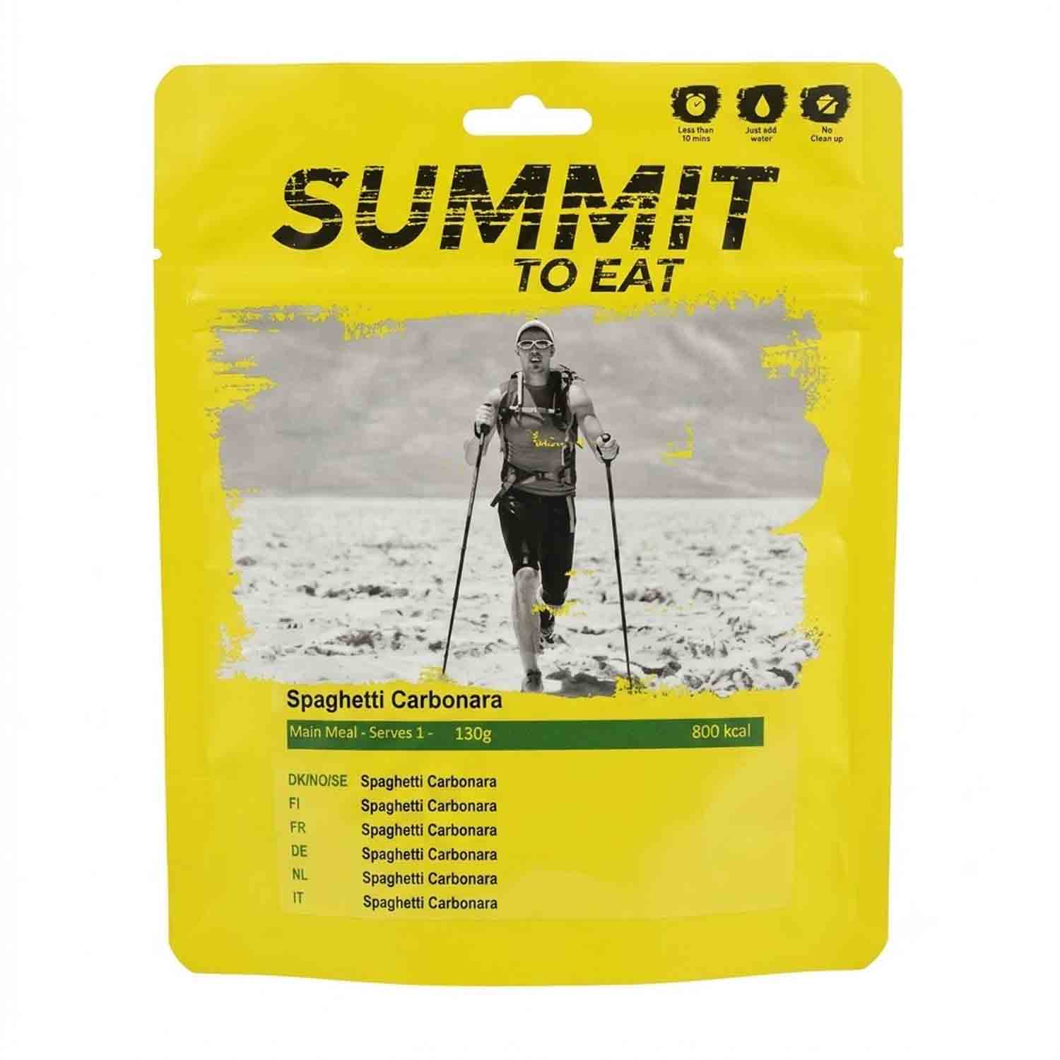 Summit to Eat Spaghetti Carbonara freeze-dried meal pouch