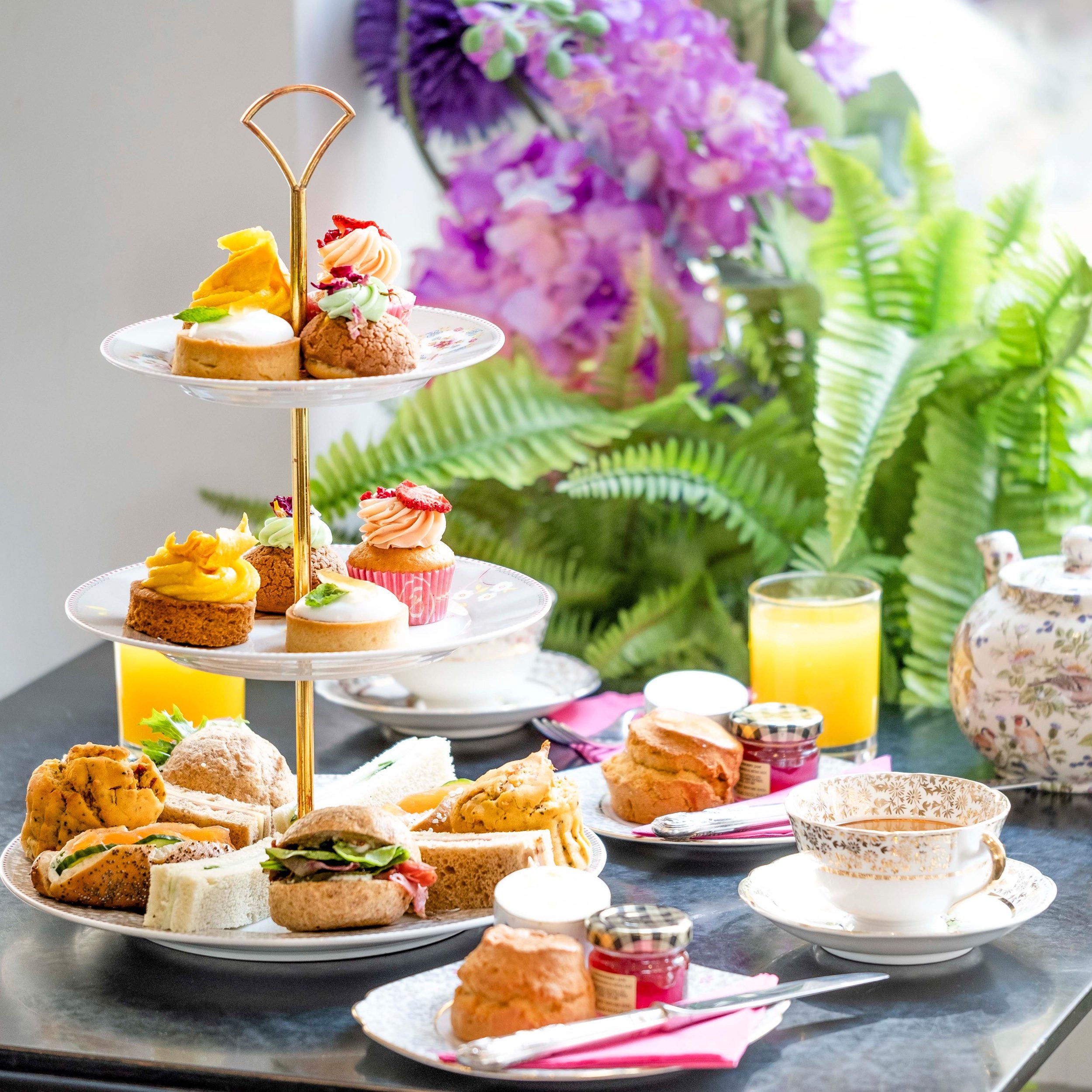 Afternoon tea served at Brigit’s Bakery in Covent Garden