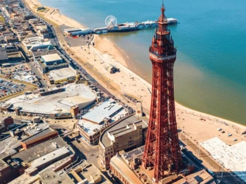 Blackpool seafront in summer