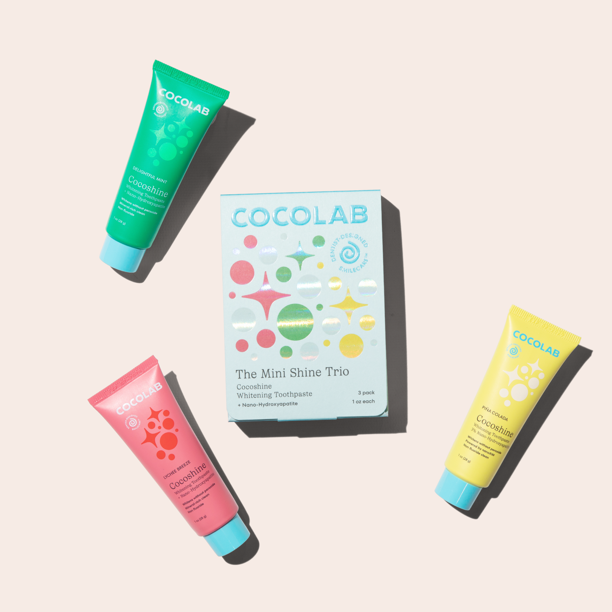 Mini Shine Trio oral care products
