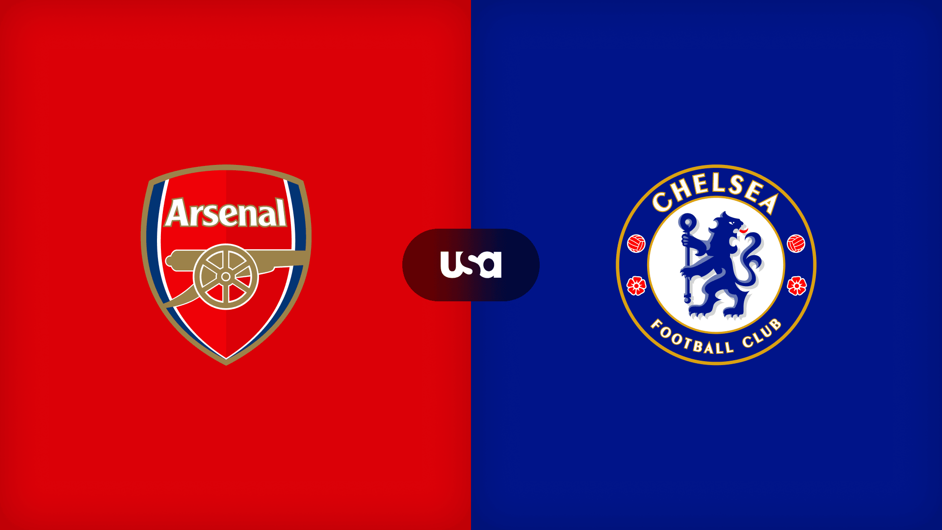 Premier League event artwork for Arsenal versus Chelsea at Cosm