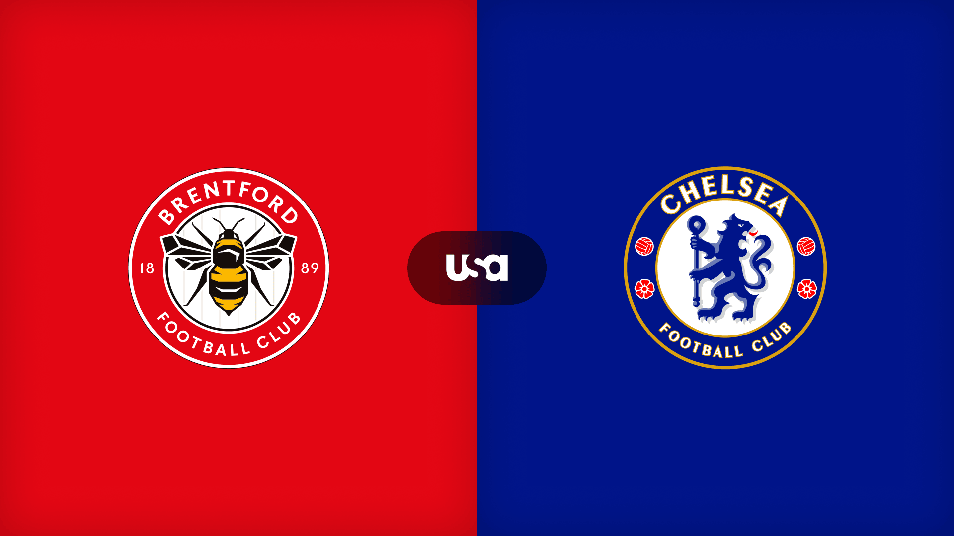 Premier League event artwork for Brentford versus Chelsea at Cosm