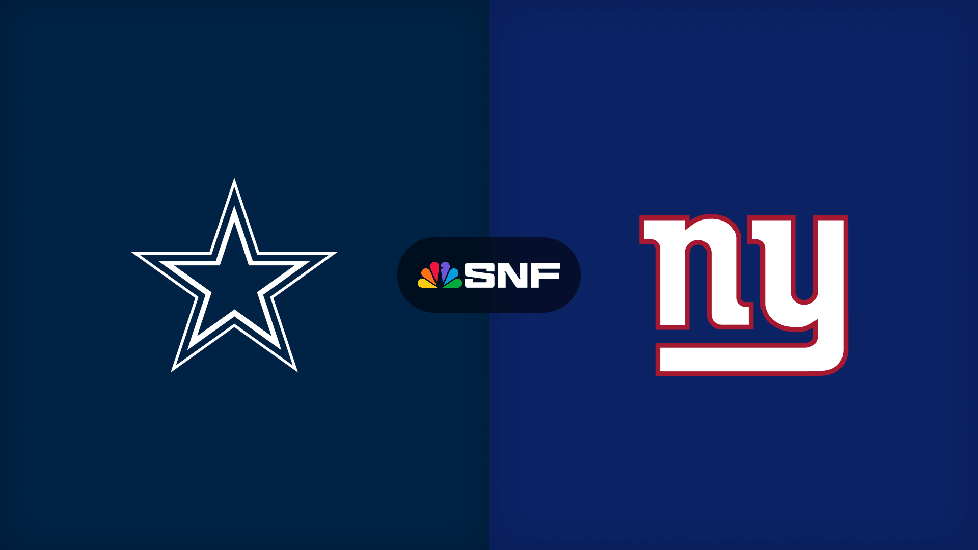 Dallas Cowboys versus New York Giants NFL event artwork at Cosm