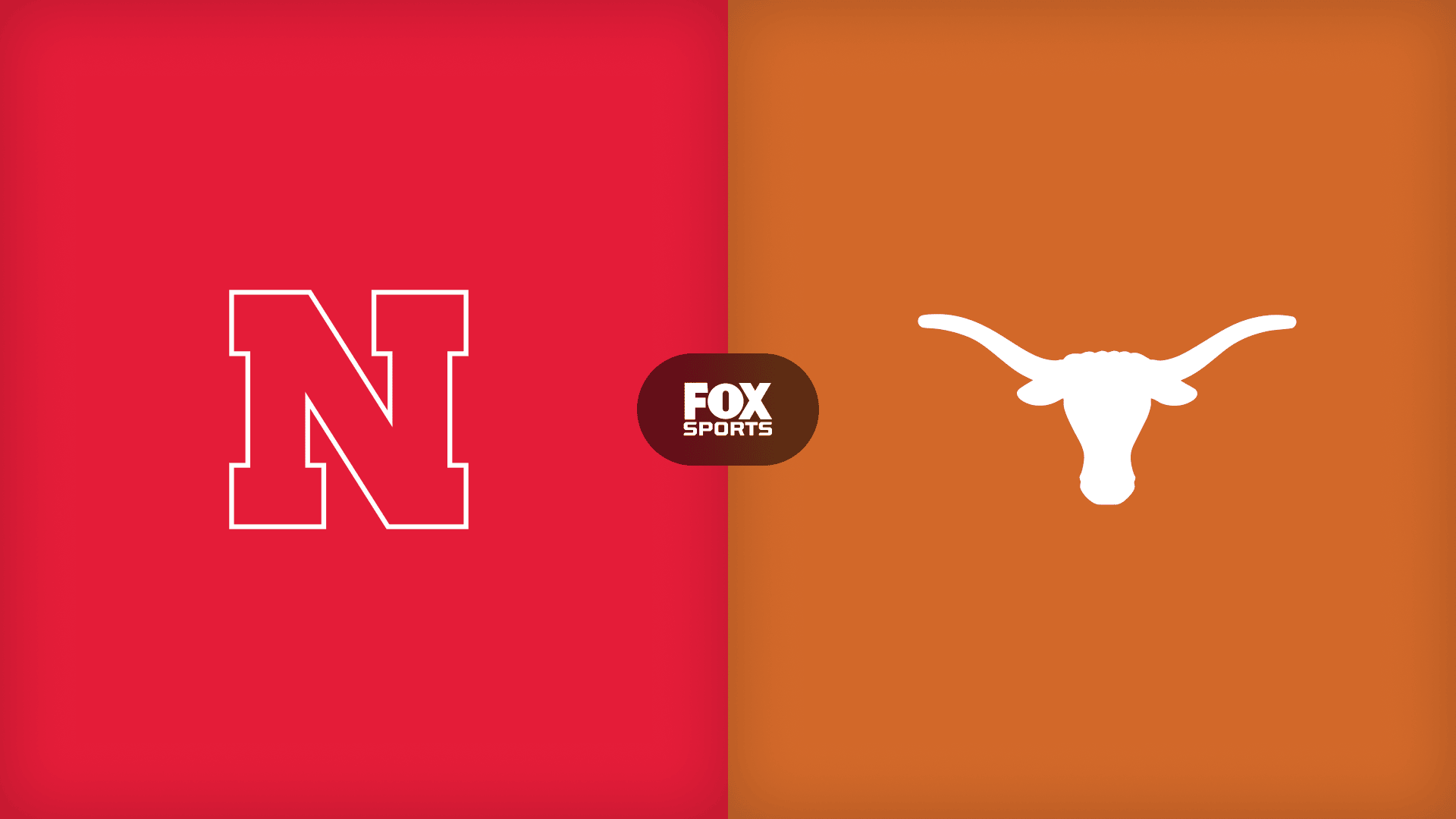 Women's college volleyball event artwork for Nebraska versus Texas at Cosm