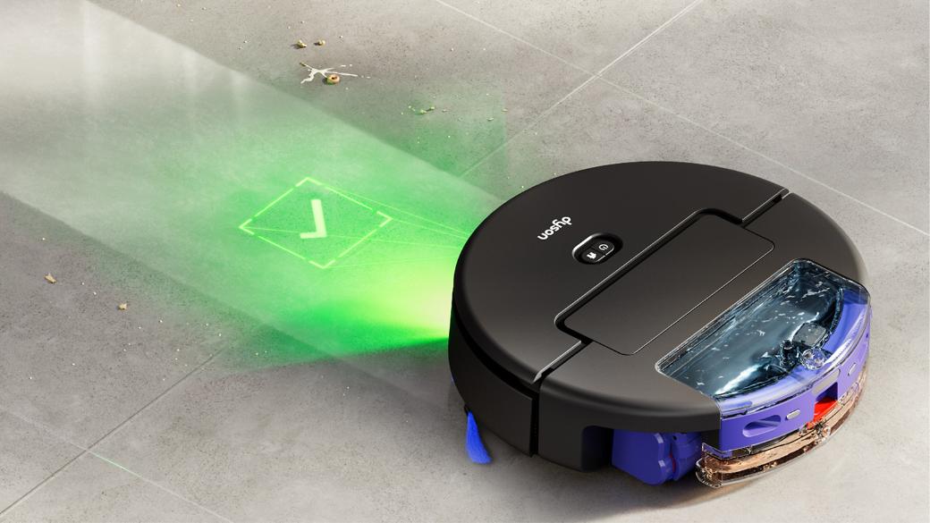 Dyson Spot+Scrub Ai într-o zonă de dining