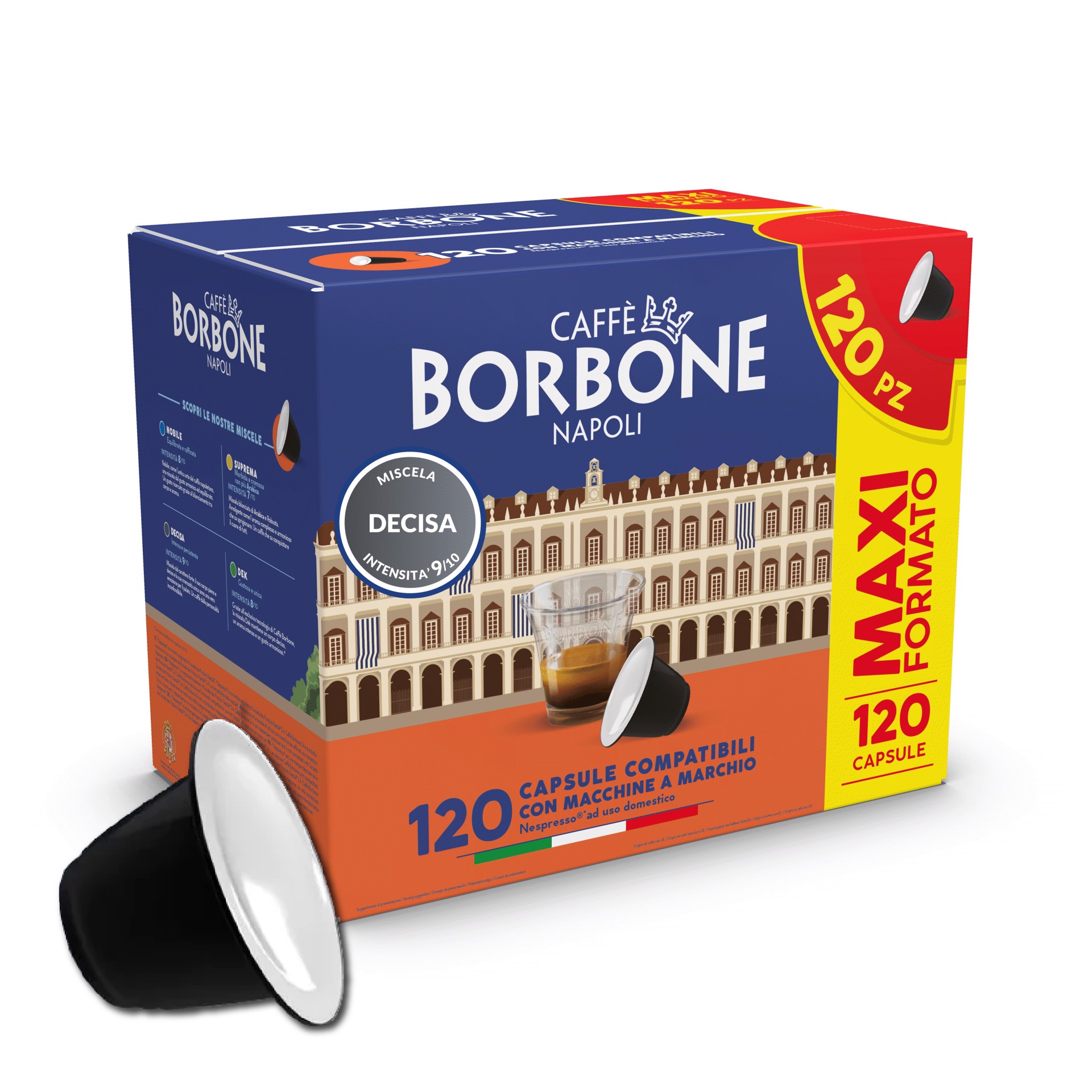 Confezione di capsule Caffè Borbone Miscela Decisa compatibili Nespresso