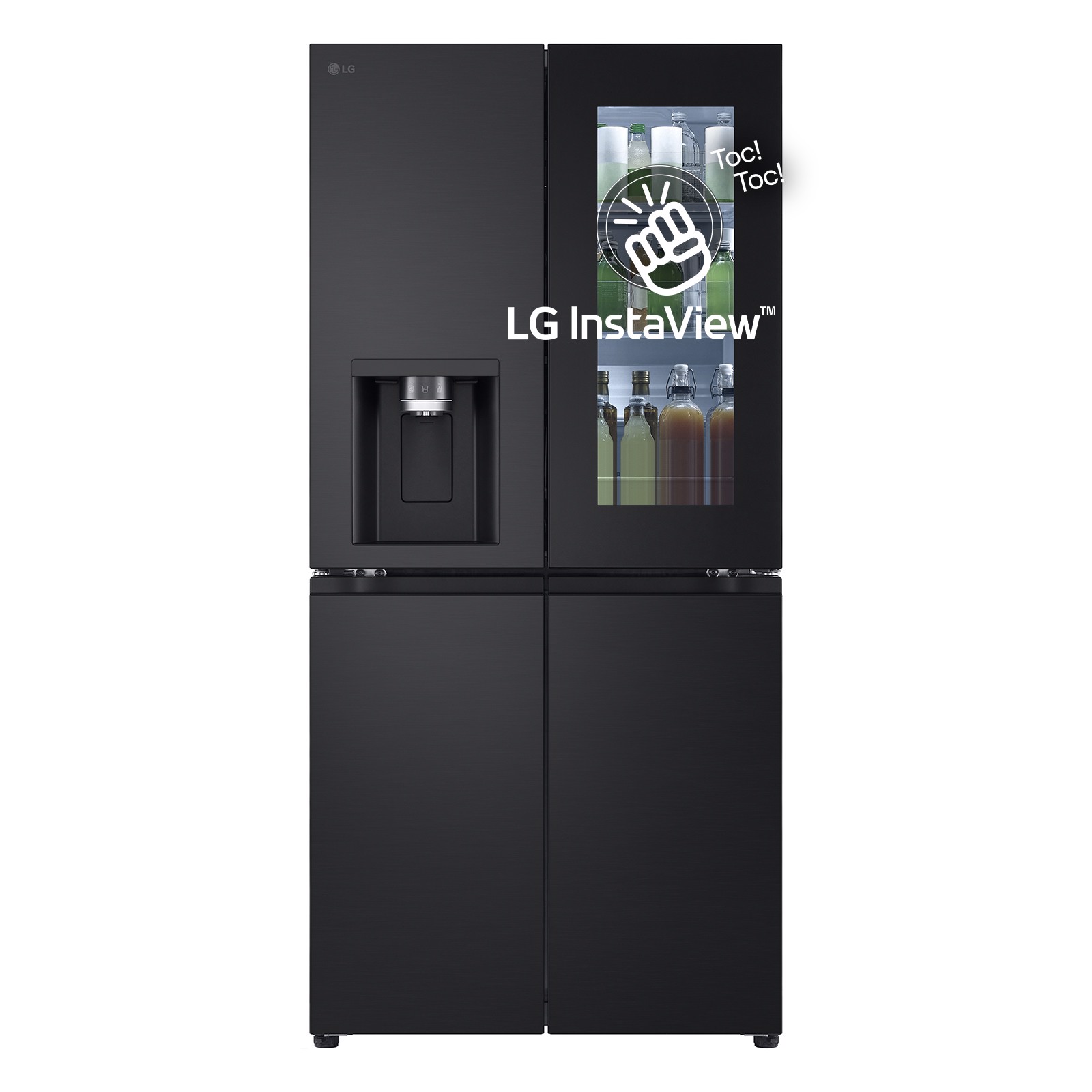 Frigorifero LG InstaView multidoor nero