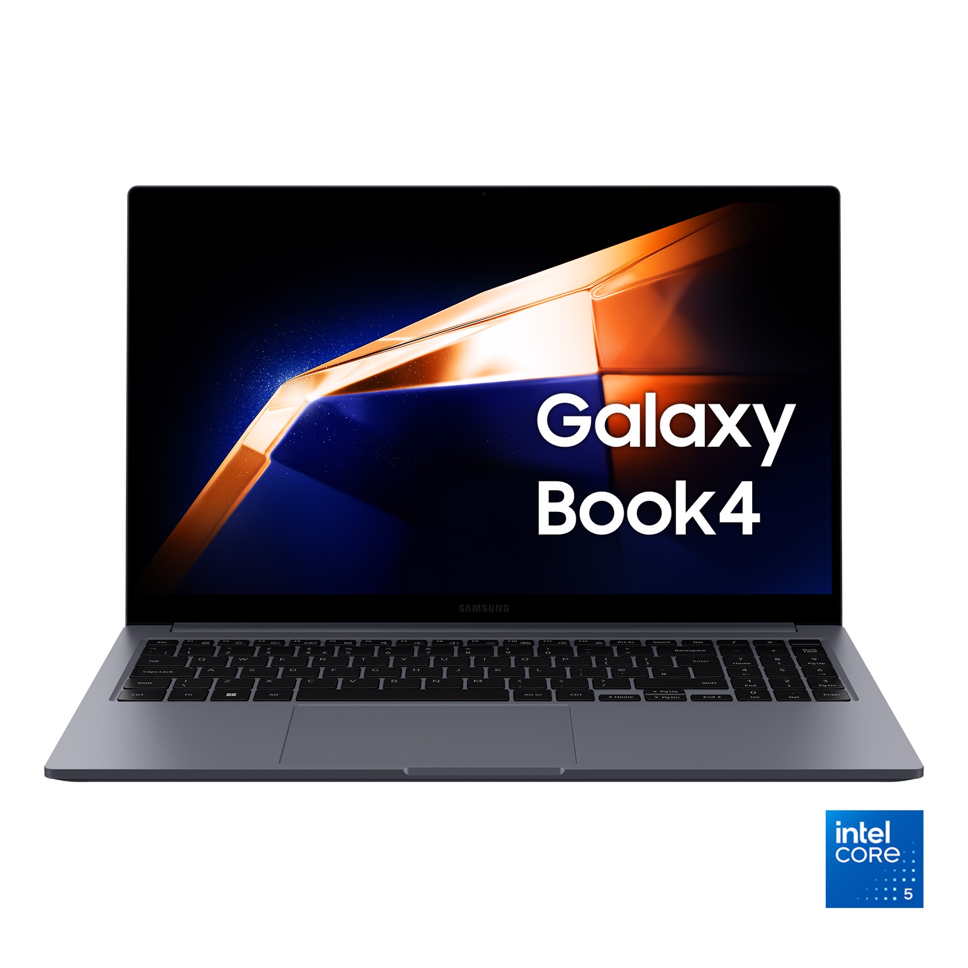 Laptop Samsung Galaxy Book4 grigio aperto