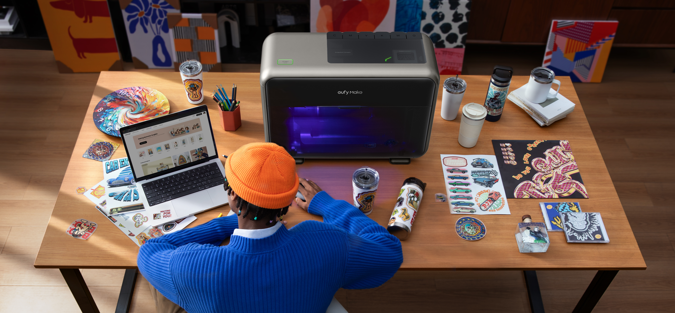 eufyMake UV-Druck in einer kreativen Anwendung