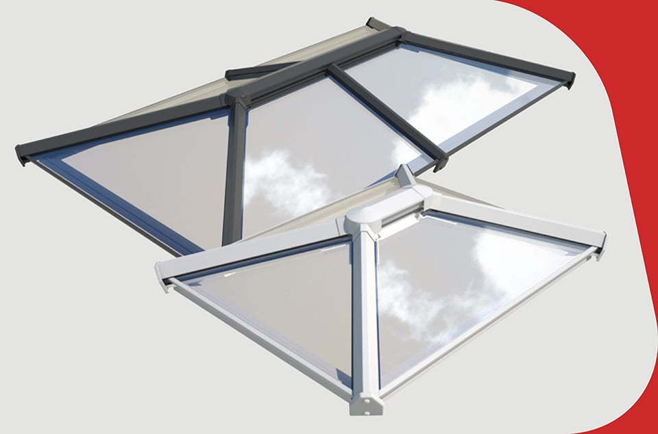 Eurocell Skypod roof lantern shown as a bright home improvement feature