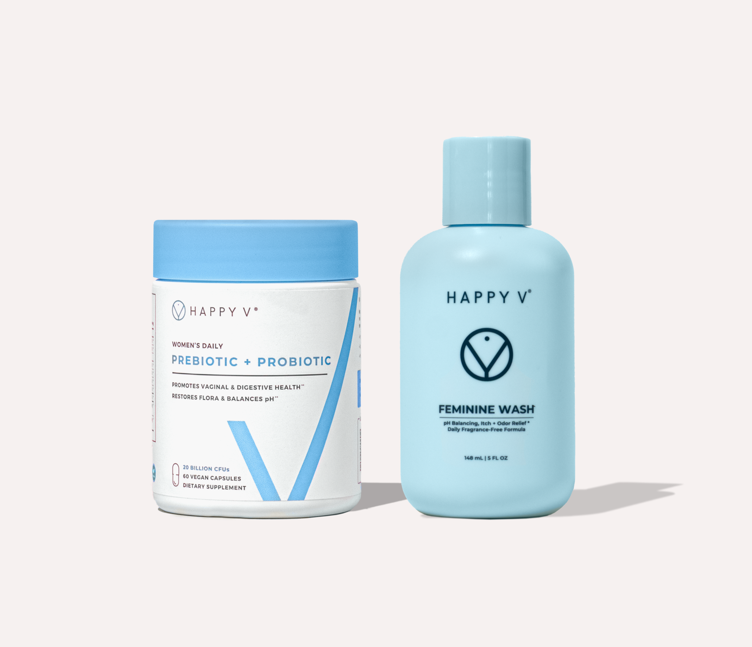 Happy V pH Balance Kit with feminine wellness products