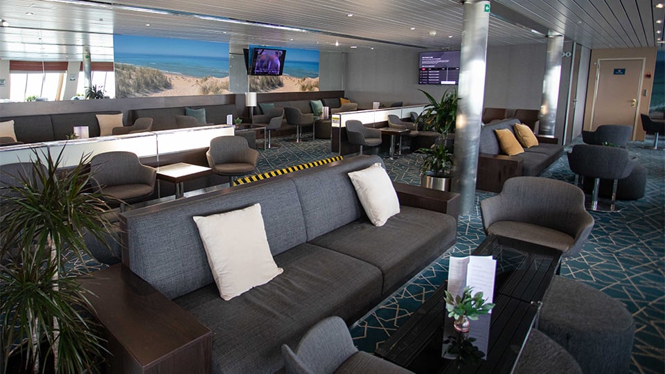 Club Class seating aboard Irish Ferries