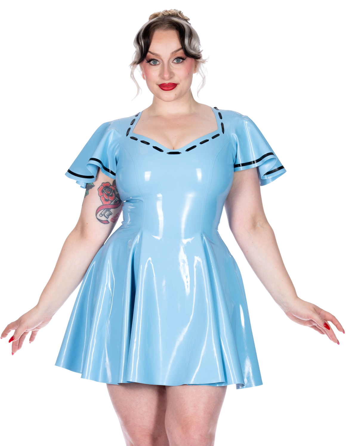 Albana Dress aus Latex