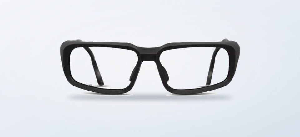 Lentes oftálmicos Masvision ZT100 negros en vista frontal