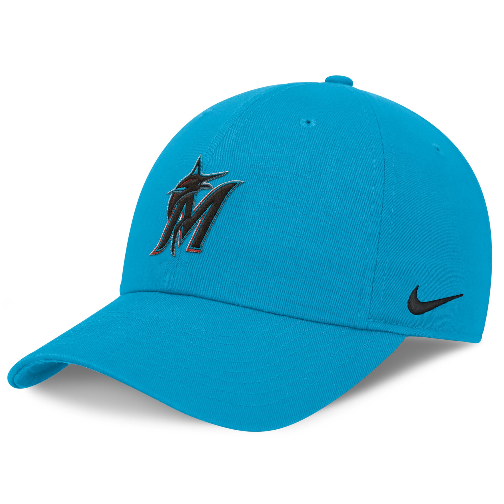Blue Miami Marlins Nike Club adjustable hat