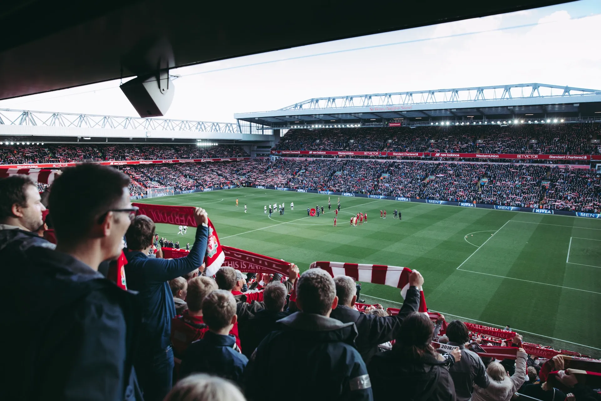 Anfield arena för Liverpool FC