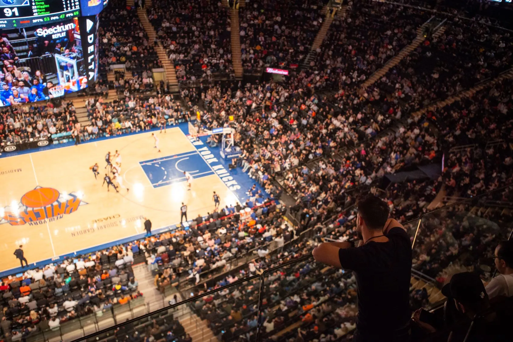 Basketmatch med New York Knicks