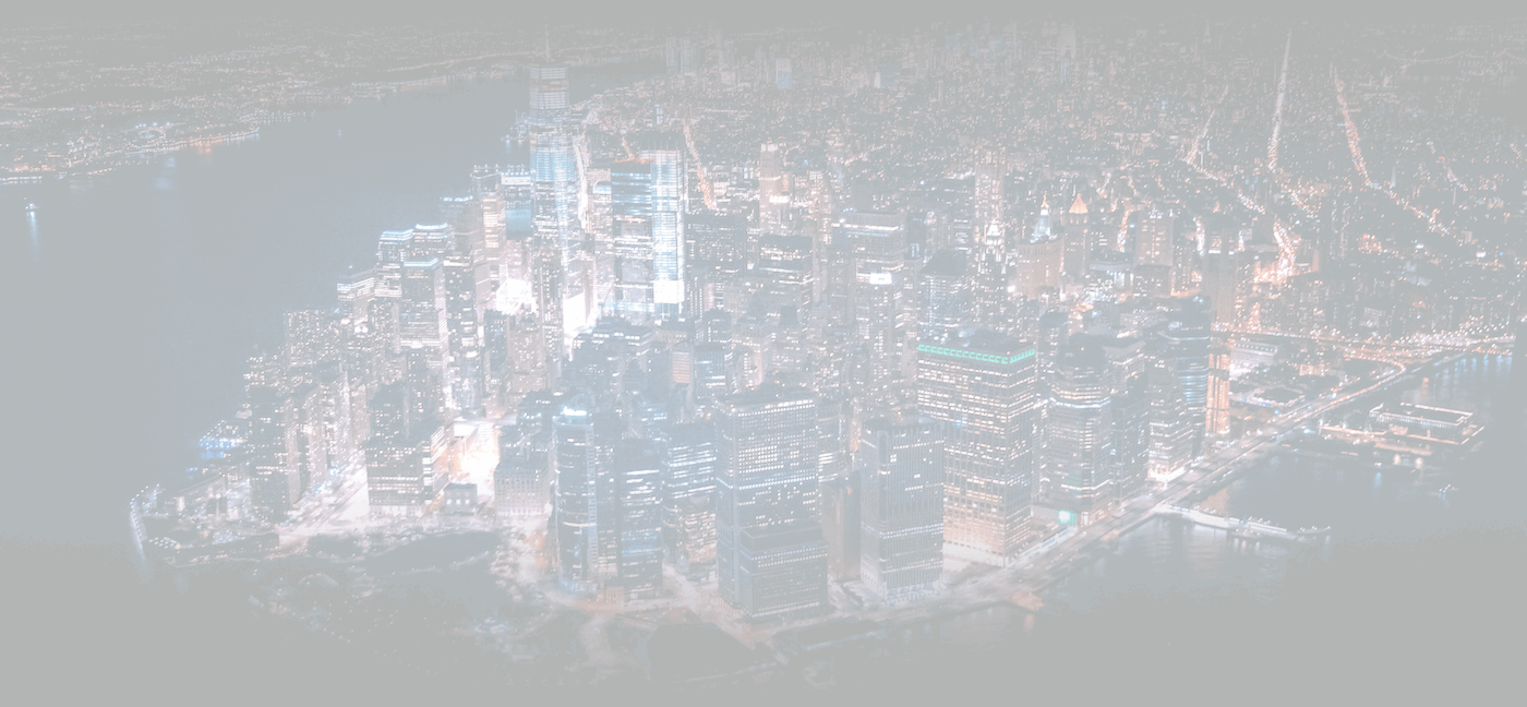 Atmospheric skyline backdrop for One World Observatory