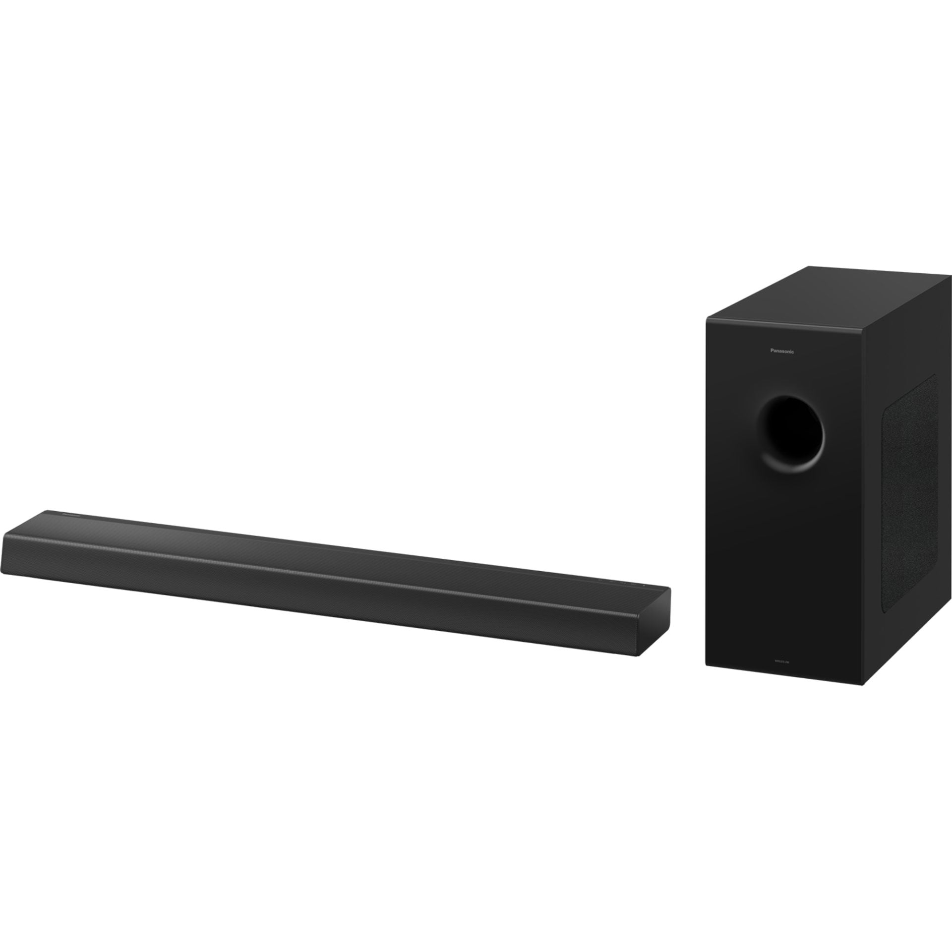 Czarny bezprzewodowy soundbar Panasonic SC-HTB600