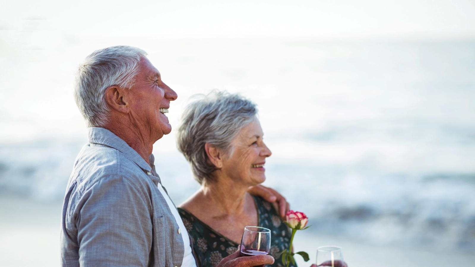 Older traveller enjoying a warm-weather destination
