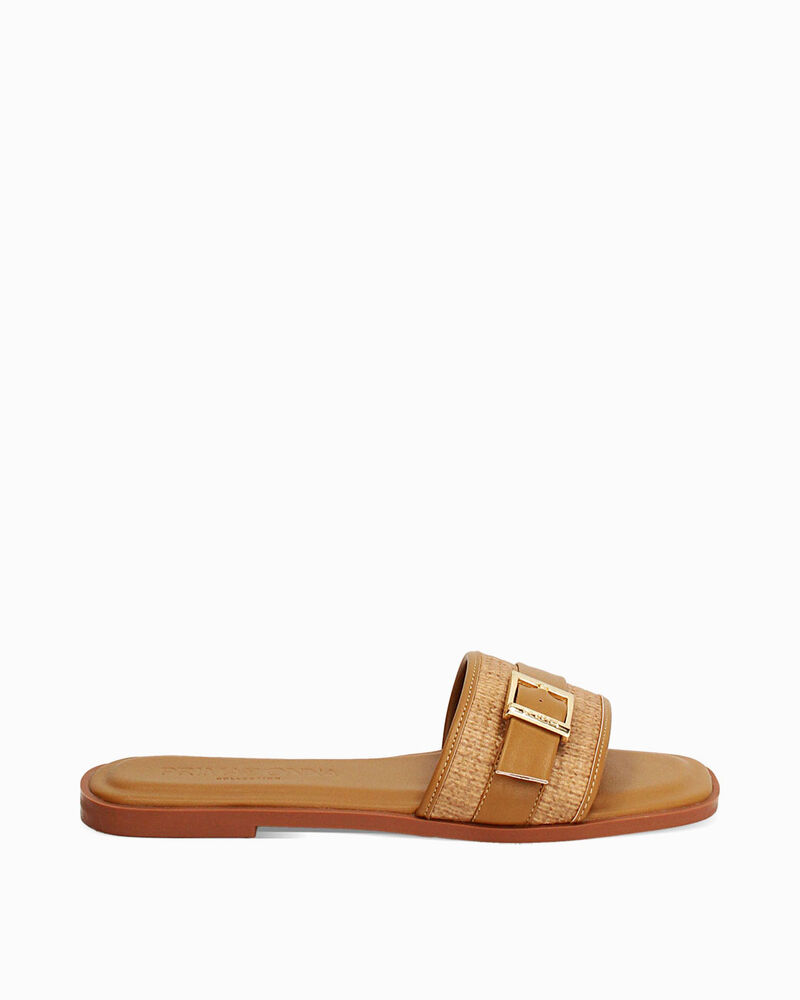 Sandalo basso color cognac dallo stile estivo Primadonna