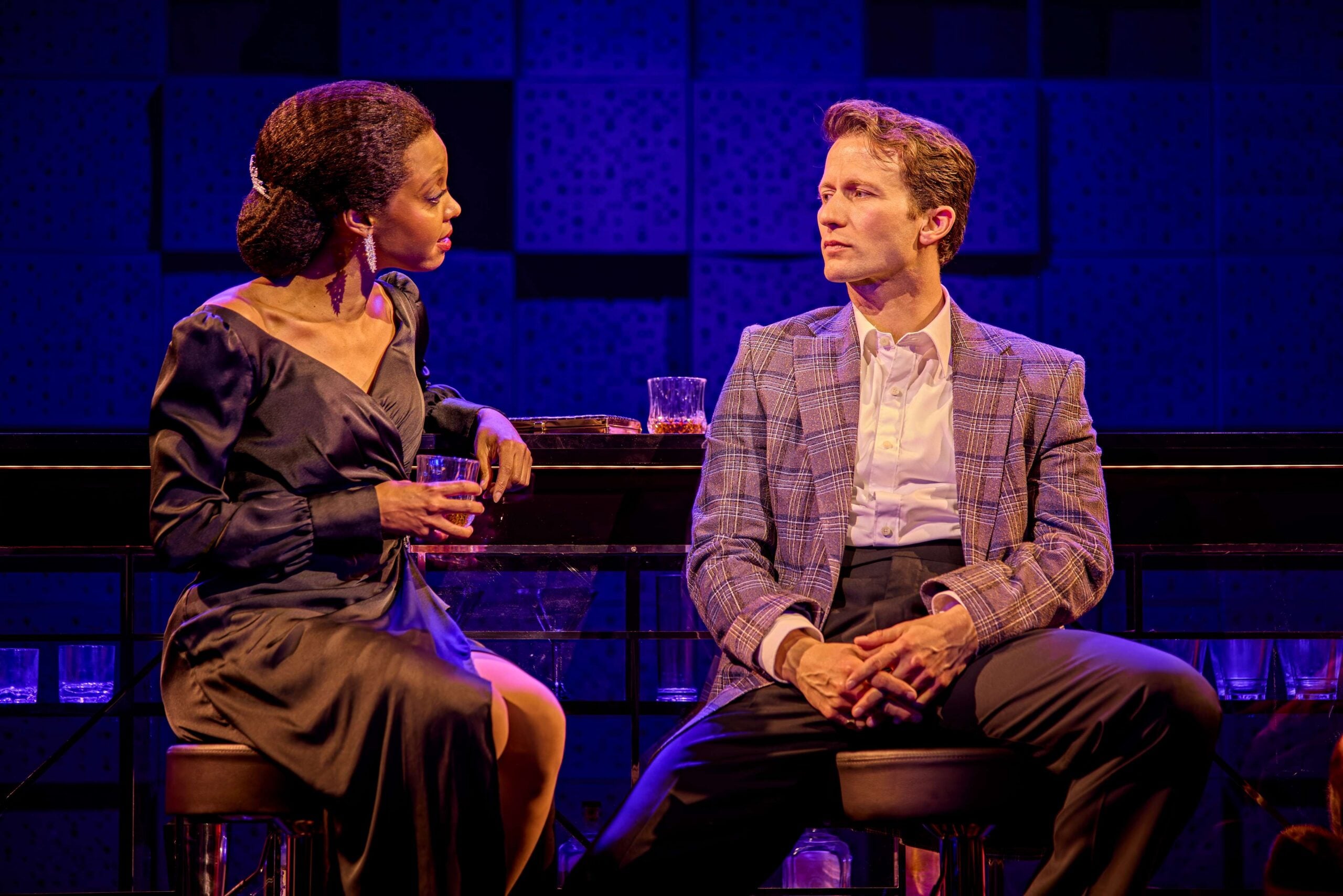 Performers from Sinatra the Musical on stage