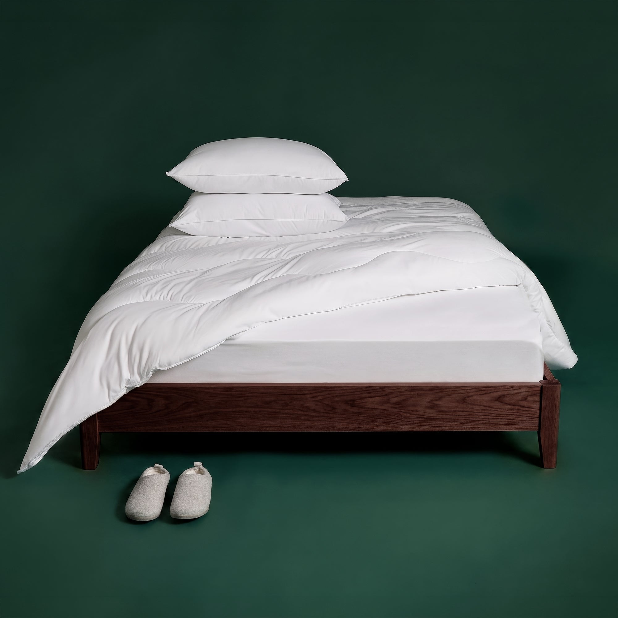 Rest and Restore pillows arranged on a bed
