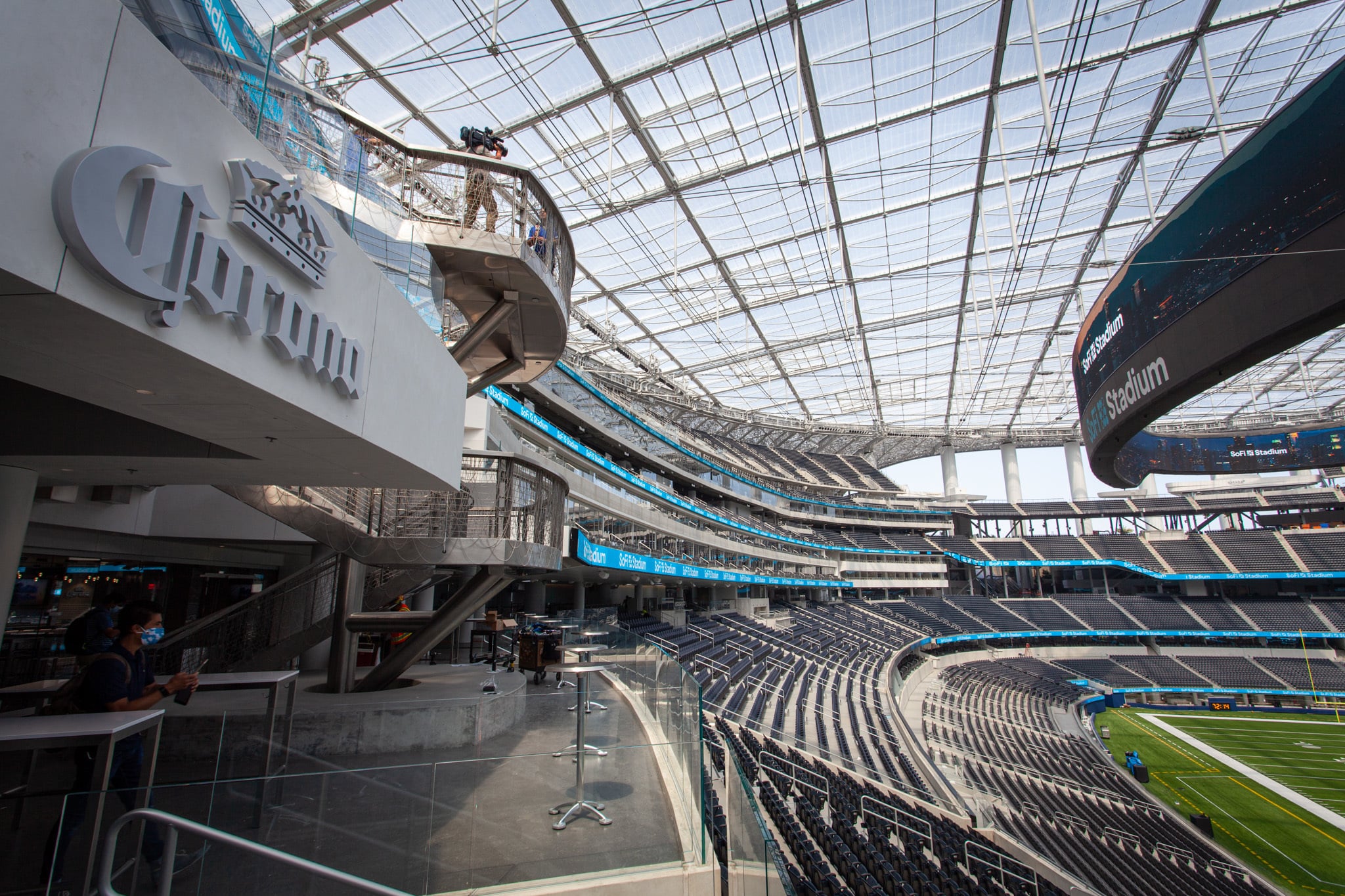 SoFi Stadium club level interior