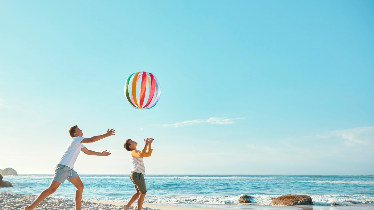 Family enjoying a holiday together