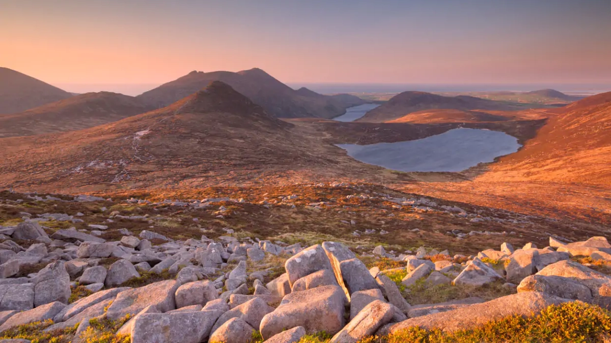 Mourne Mountains landscape in Northern Ireland