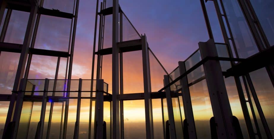 Open-air Skydeck architecture at The View from The Shard