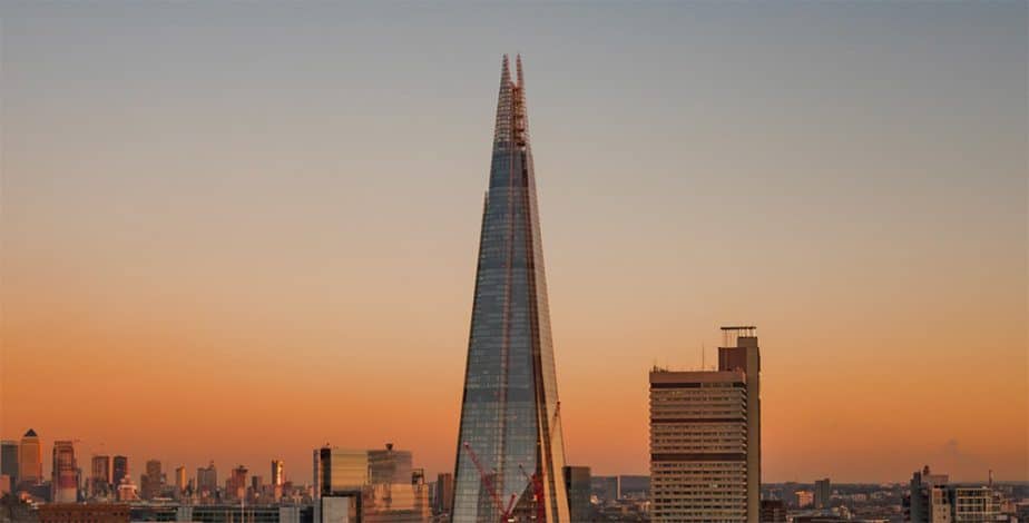 The Shard at sunset