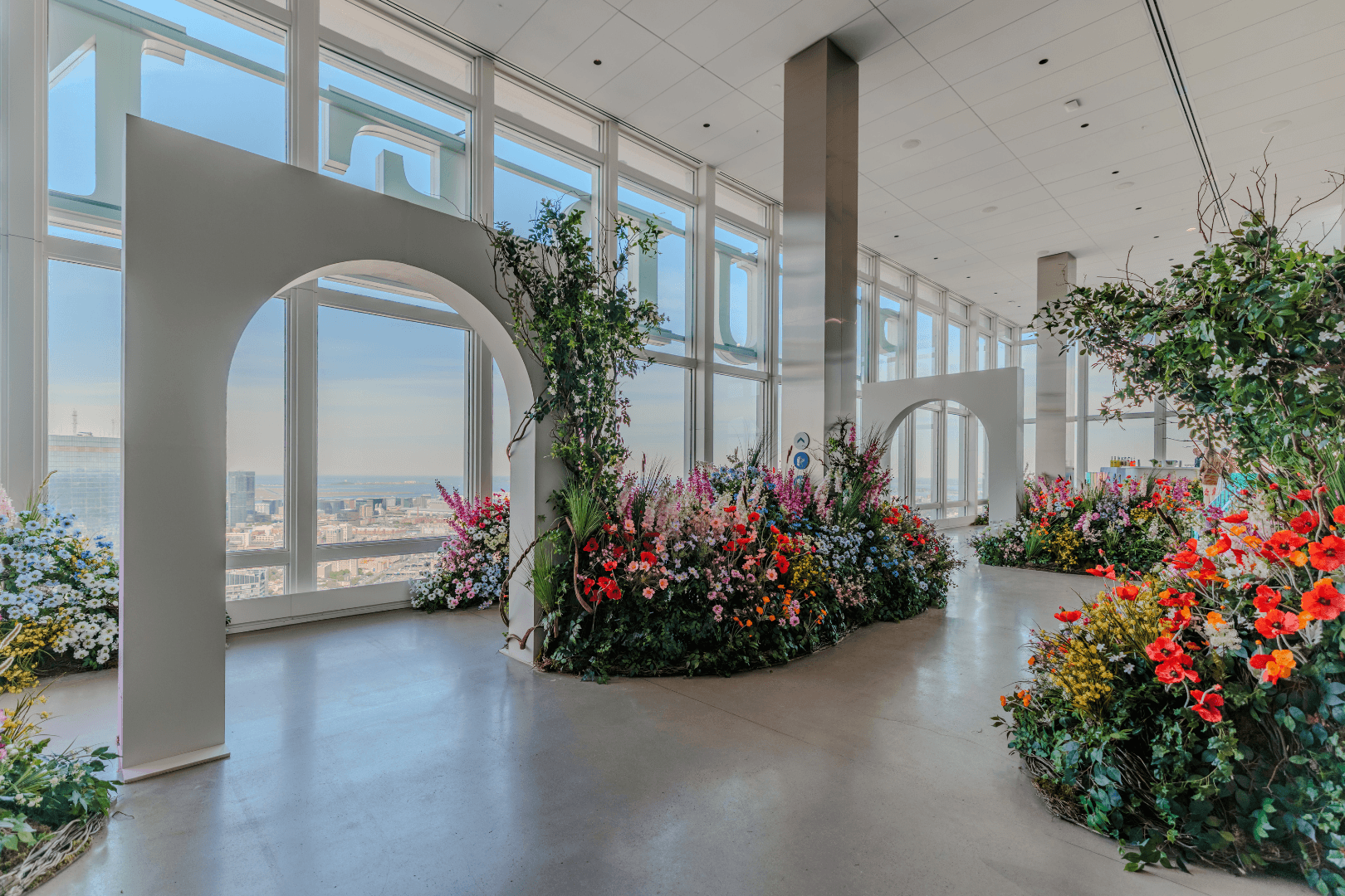 Colorful Summer Reimagined immersive installation at View Boston