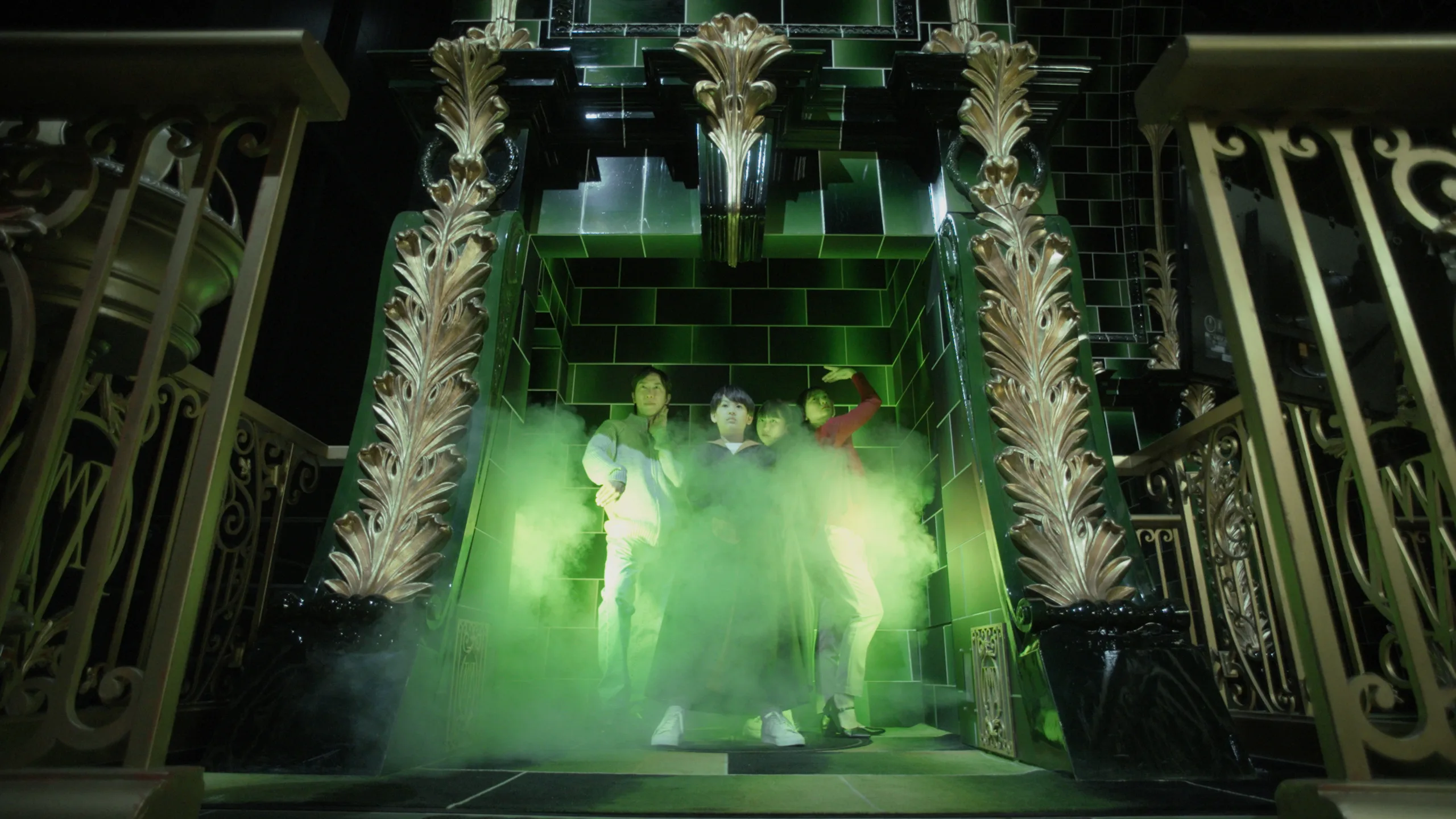 Interactive Floo Powder style activity at the studio tour