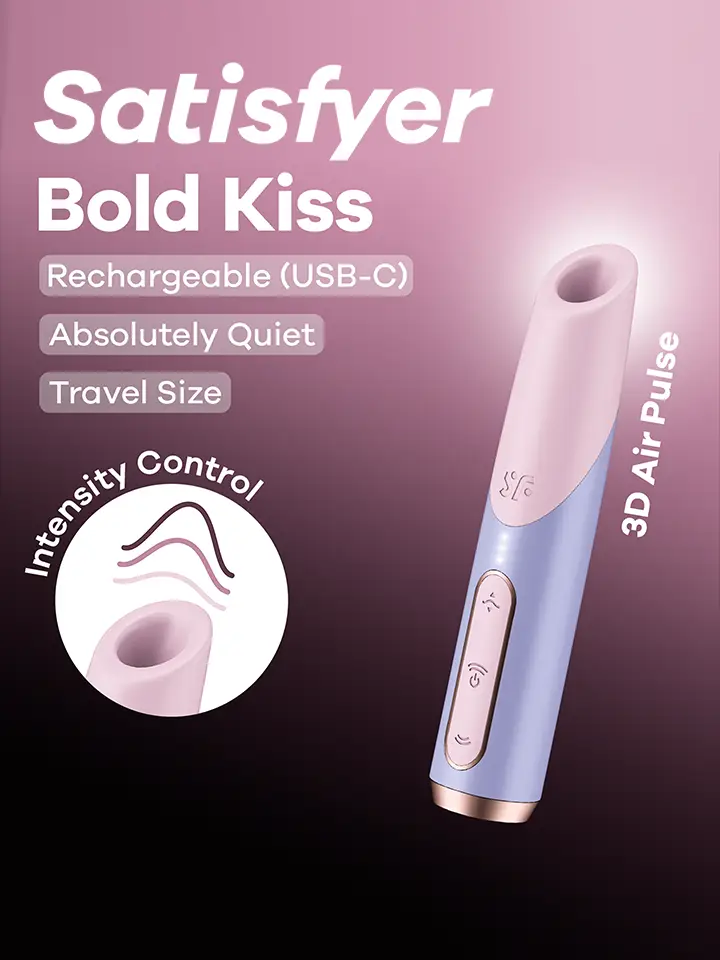 Satisfyer Bold Kiss oro impulsų vibratorius