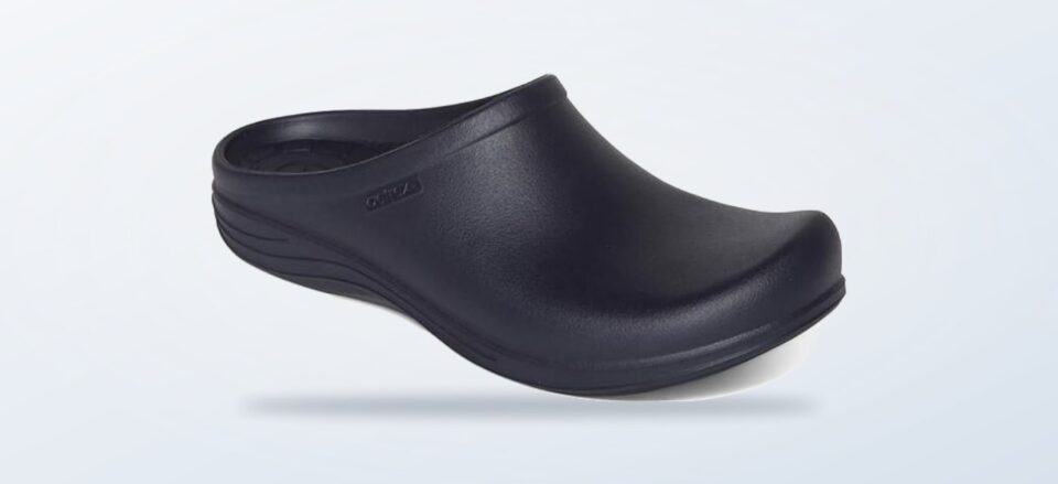 Aetrex Bondi orthotic women's clog in navy