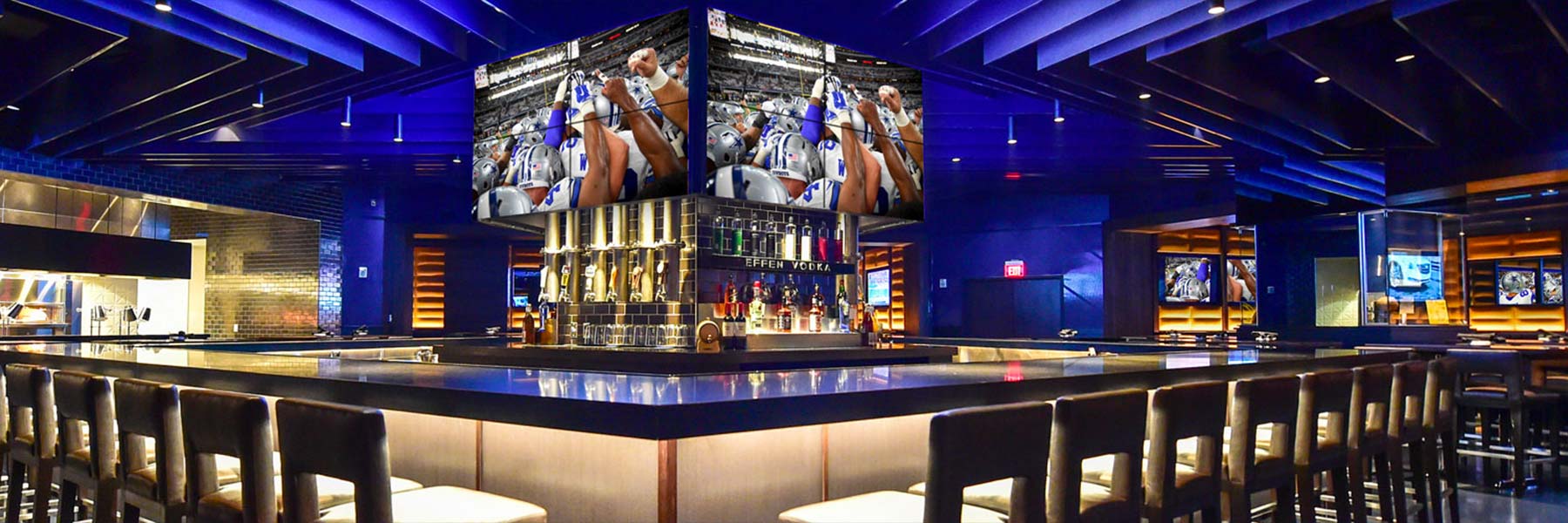 Club interior inside AT&T Stadium