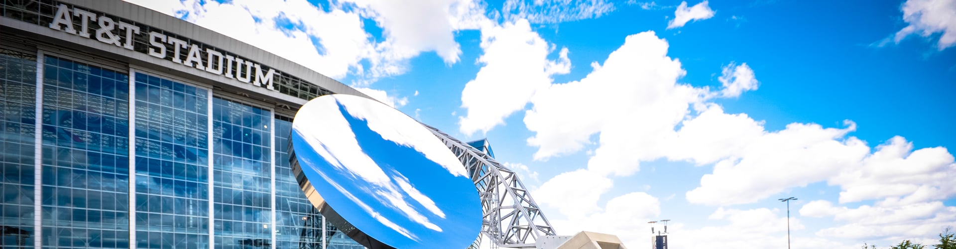 attstadium exterior with the Sky Mirror