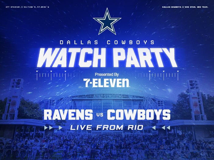Dallas Cowboys watch party scene at attstadium
