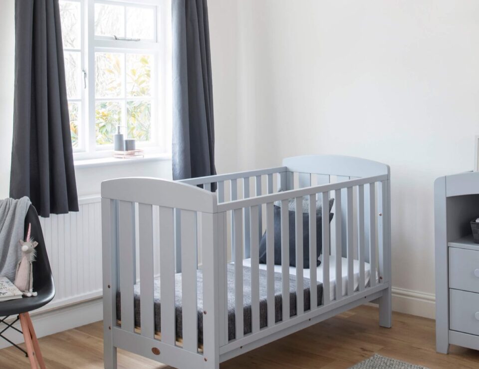 Boori Alice Cot Bed in a styled Pebble nursery