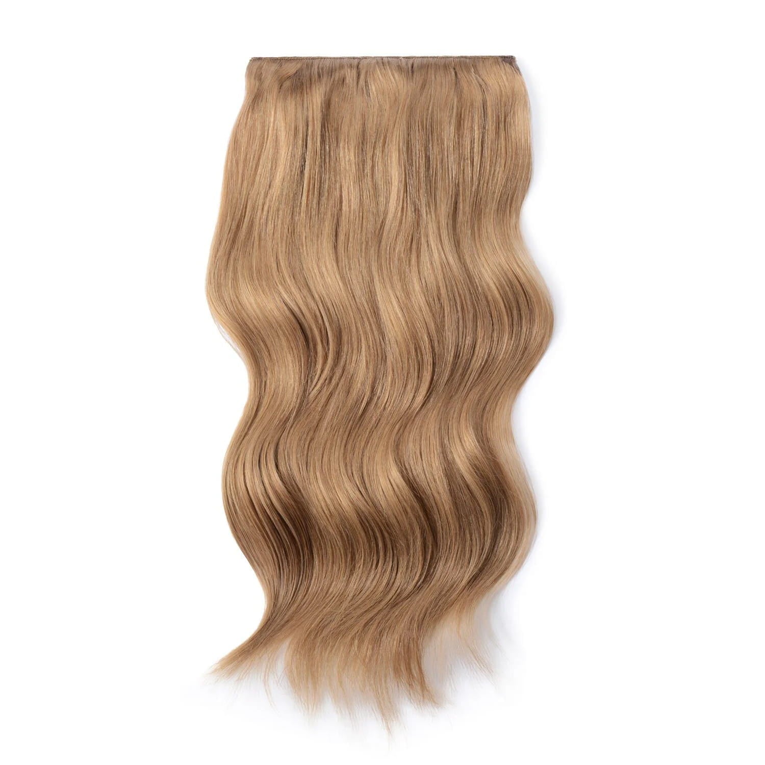 Lightest Brown double wefted full head Remy clip-in extensions