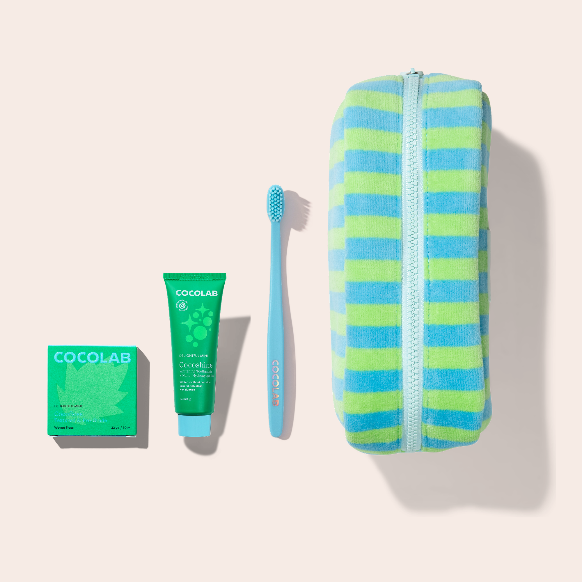 Cocofloss Ready Set Jet Complete Bundle with travel dental essentials