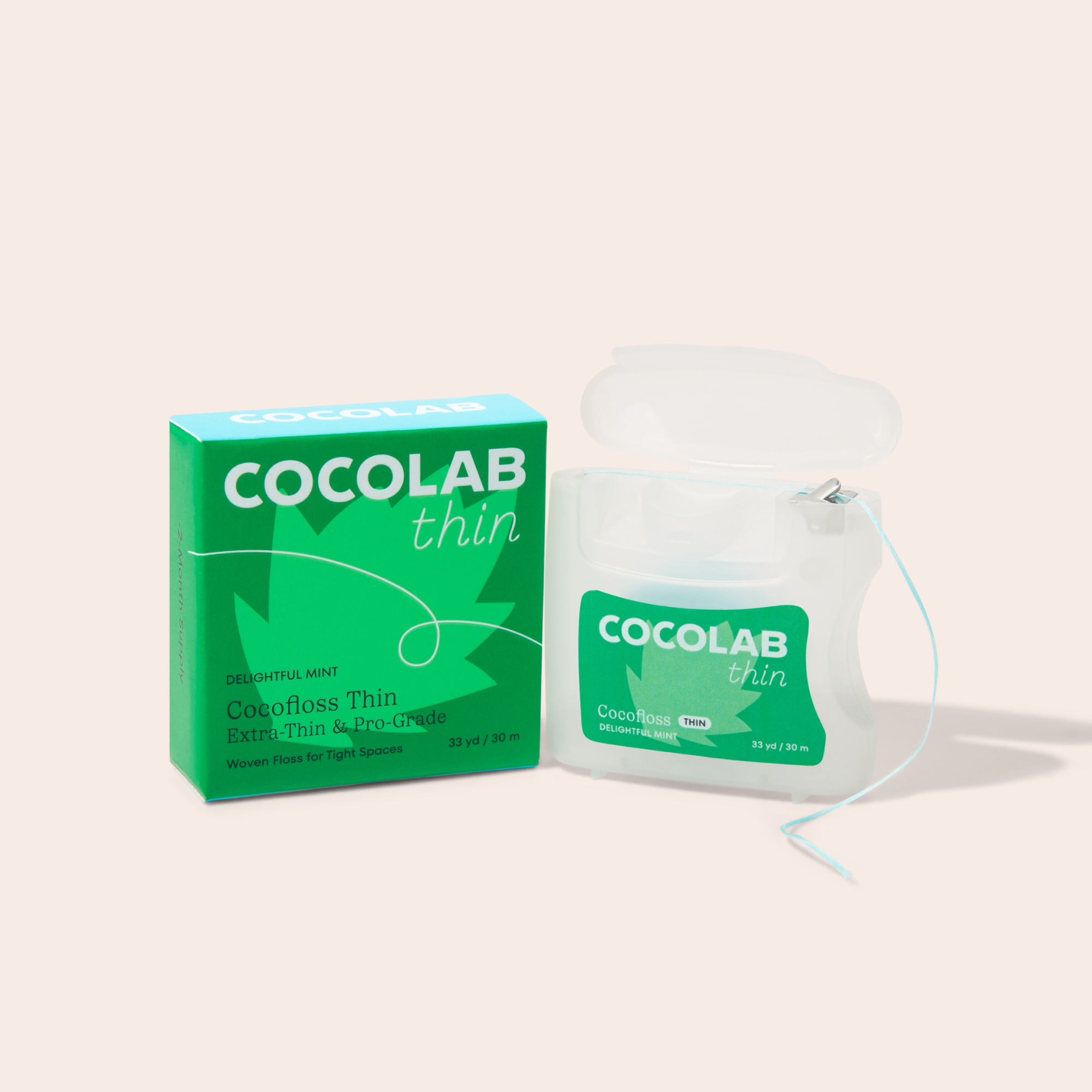 Delightful Mint Cocofloss Thin dental floss