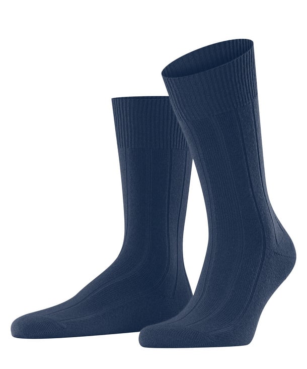FALKE Lhasa Rib heren sok in blauw