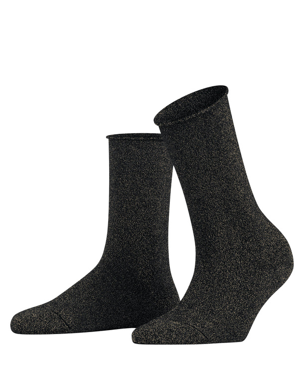 FALKE schwarze glitzernde Crew-Socken