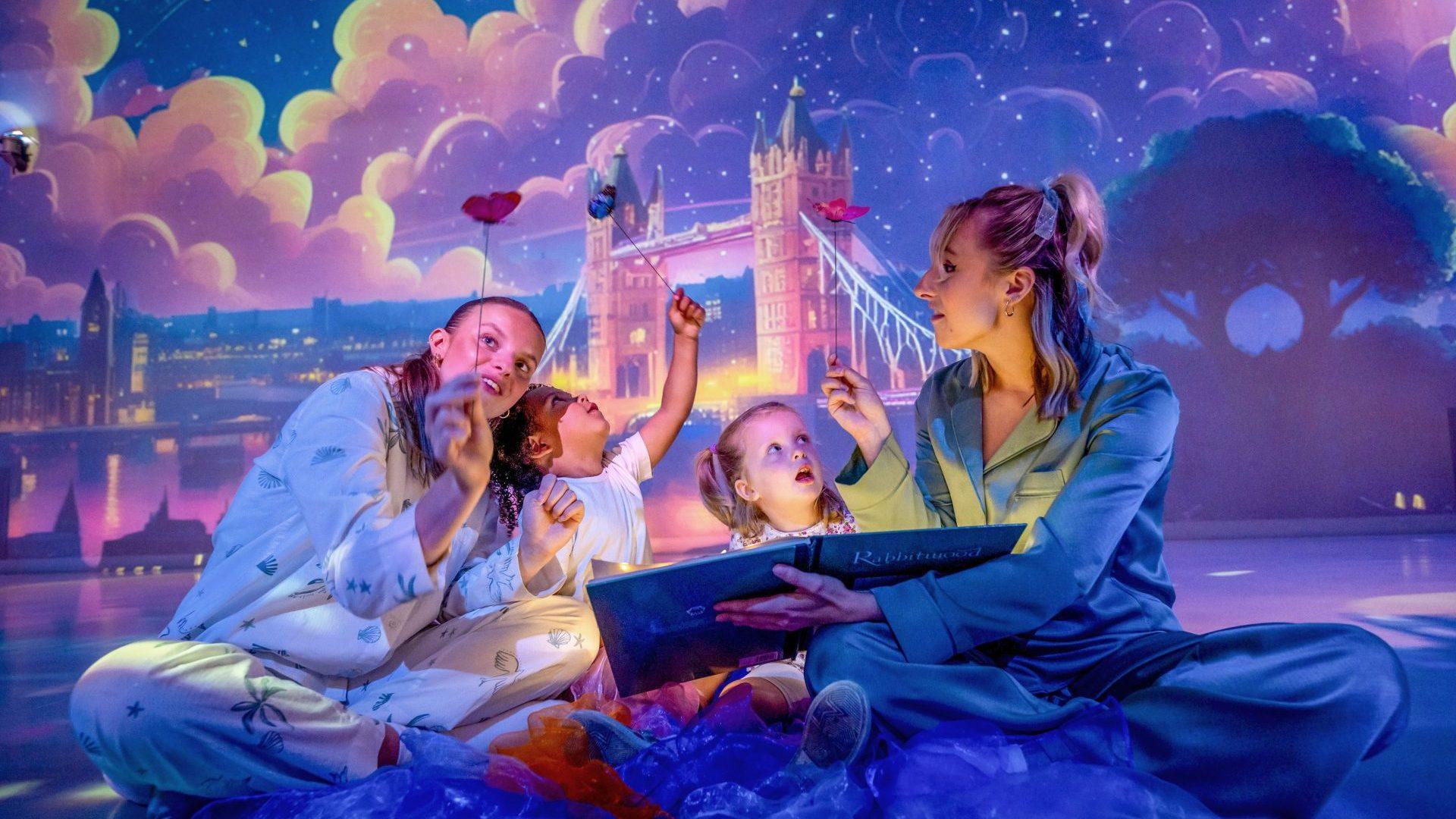 Parent and child during a Multi-Sensory Tots session at Frameless