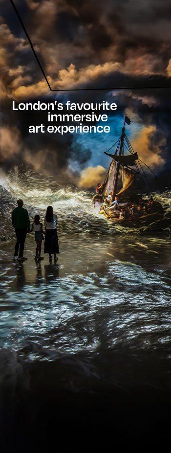 Rembrandt-inspired projected gallery artwork at Frameless