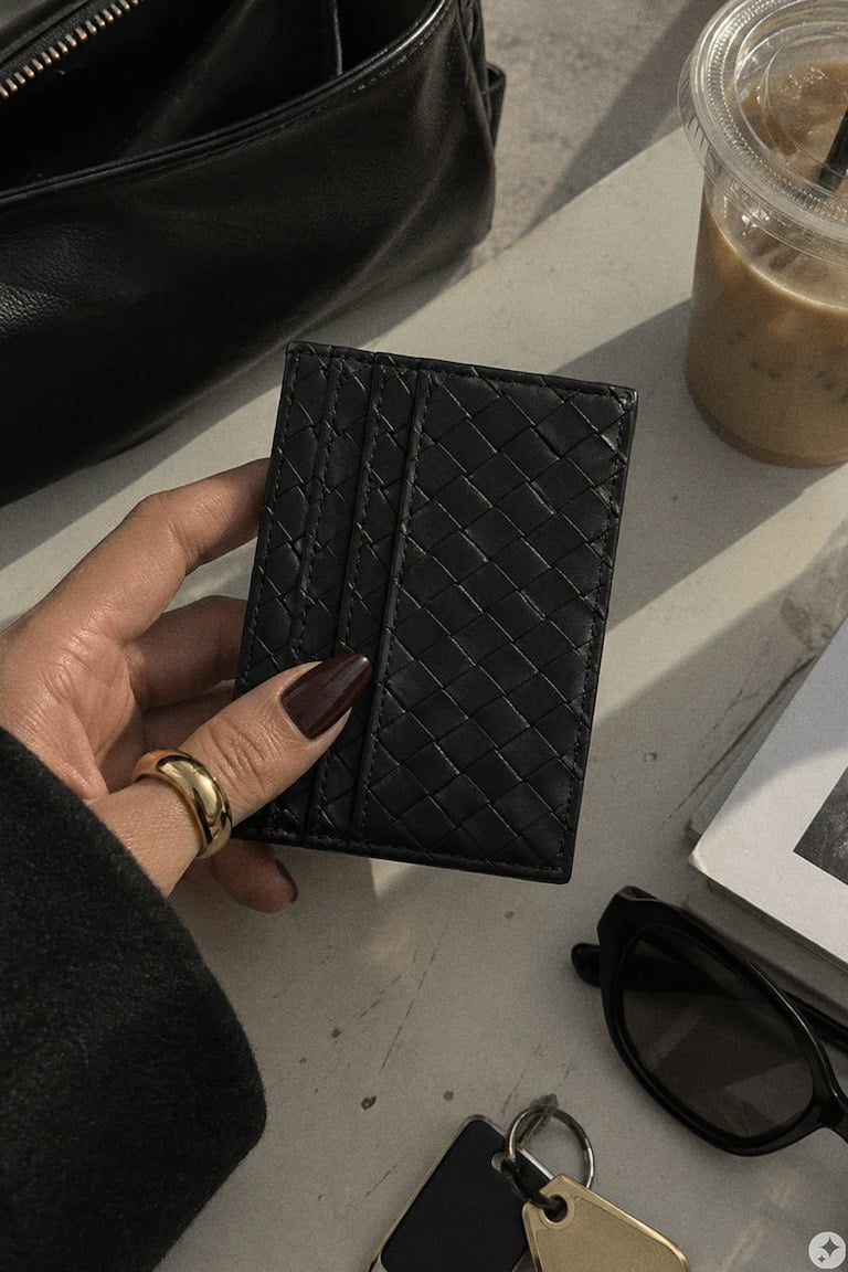 Gina Tricot braided card holder